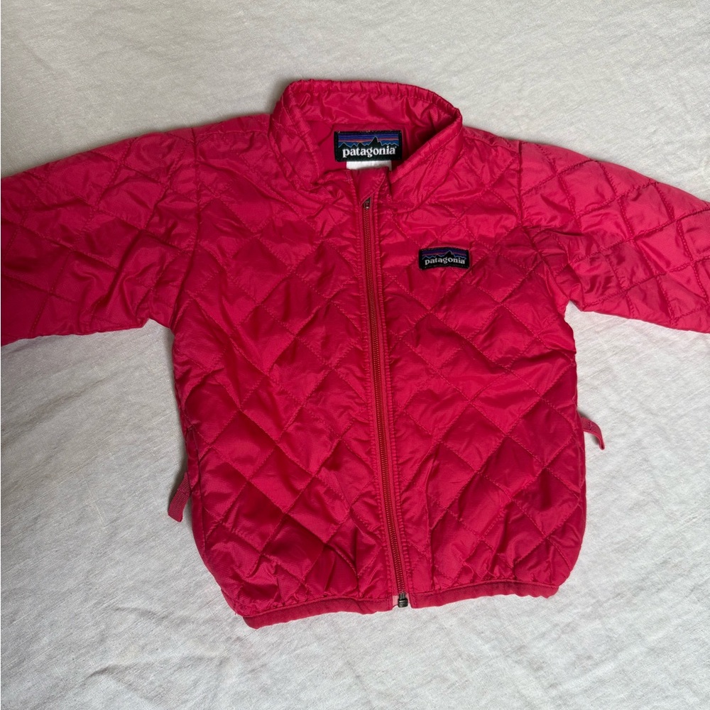 Patagonia baby nano puff jacket in pink